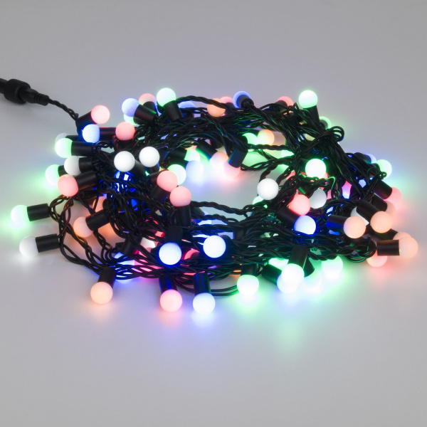 Гирлянда нить с мерцанием 10м IP65 (400-103 мульти) Eurosvet Гирлянда нить с мерцанием 10м IP65 (400-103 мульти) Eurosvet