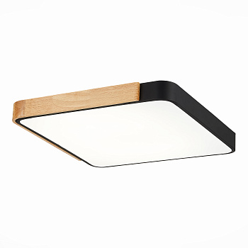 Светильник потолочный Черный, Светлое дерево/Белый LED 1*42Вт 3000K/4000K/6000К SLE201242-01 EVOLUCE