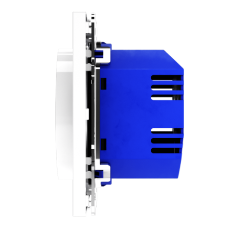 Терморегулятор электронный Voltum S70 с индикацией и датчиком, для теплого пола, (белый глянцевый)
