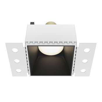 Встраиваемый светильник 1*GU10 20Вт Черный IP20 Downlight DL051-01-GU10-SQ-WB Technical Maytoni