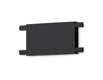 Коннектор прямой для накладного шинопровода Magnetic Ultra Slim GV1109 BK черный 46*26*26 Ambrella Light