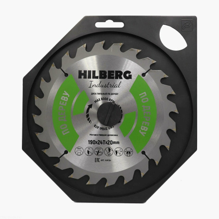 Диск пильный Industrial Дерево 190*20*24Т HW194 Hilberg