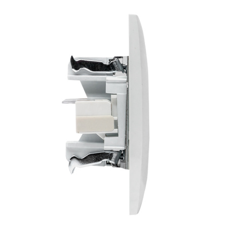 Валенсия Розетка компьютерная RJ-45 2-местная белая EKF