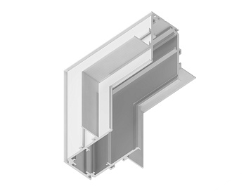 Коннектор угловой внутренний для встраиваемого шинопровода Magnetic GL3362 WH белый 85*85*H60 Ambrella Light