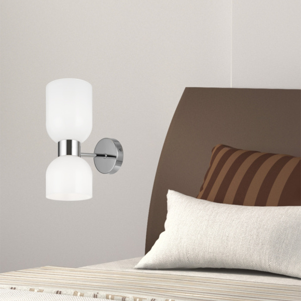 Настенный светильник (бра) 2*E27 60Вт Хром IP20 Savia FR5203WL-02CH Freya