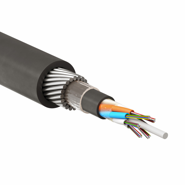 Кабель волоконно-оптический, модульный, бронированный стальными прутками, для прокладки в грунт, PE, 16 ОВ, кат.OM2 (G.651.1), 10 кН DKC