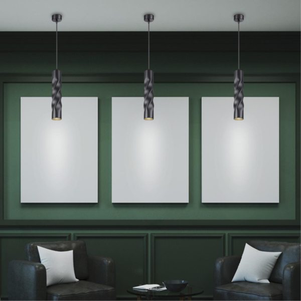 Накл.св-к,длина провода 1м IP20 LED 3000K 12W 160 - 265V ARTE черн NOVOTECH