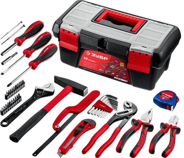 Хозяин-42 универсальный набор инструмента для дома 42 предм. ЗУБР