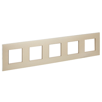 SKANDY Рамка 5-местная SK-F35Sh металл шампань IEK
