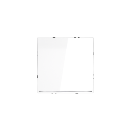 Выключатель встраиваемый Voltum S70 одноклавишный с подсветкой 10А, (белый глянцевый)