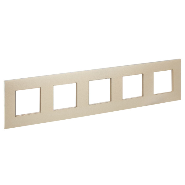 SKANDY Рамка 5-местная SK-F35Sh металл шампань IEK