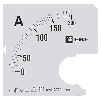 Шкала сменная для A721 150/5А-1,5 PROxima EKF