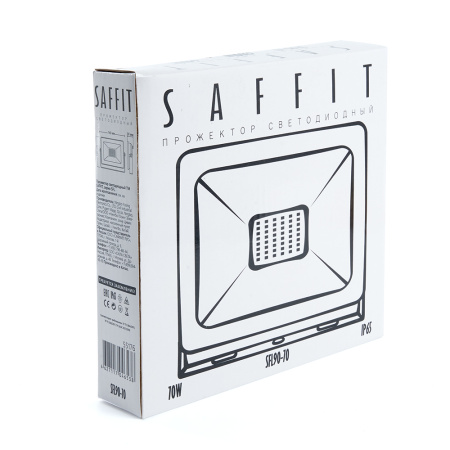 Светодиодный прожектор SAFFIT SFL90-70 IP65 70W 6400K черный