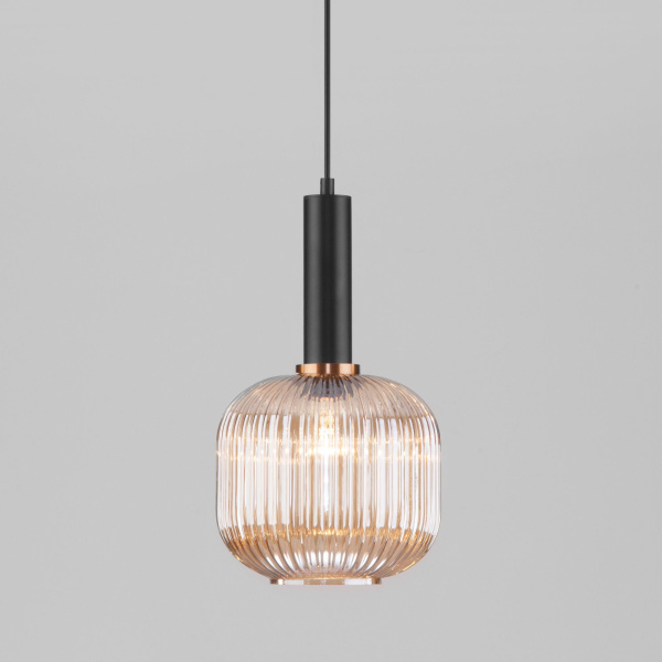 Подвесной светильник 1*E27 40Вт черный IP20 (50182/1 янтарь) Eurosvet