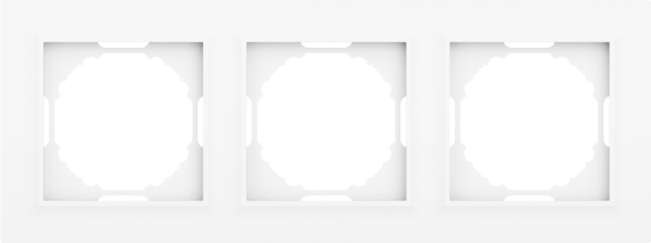 Donel A07 Wave глянцевый белый рамка 3-я, серия DB