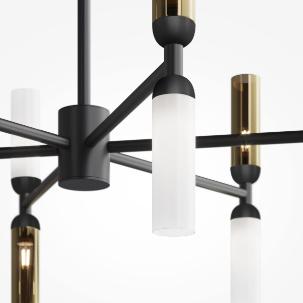 Подвесной светильник 12*G9 28Вт Черный IP20 Memory MOD177PL-12G Maytoni