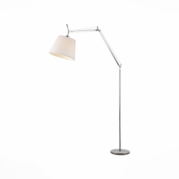 Торшер Хром/Белый E27 1*40Вт (из 2-х коробок) SL464.105.01 ST LUCE