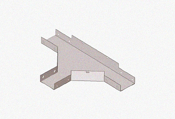Лоток тройниковый глухой ОТГ 50х50 УТ1,5, оцинкованный лист S1,2