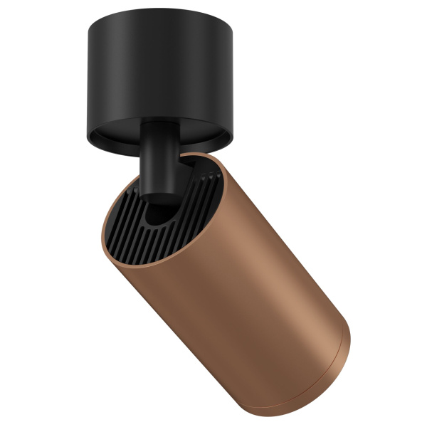 Потолочный светильник 1*GU10 10Вт Черный и Медь матовая IP20 FOCUS S C050CL-1BC Technical