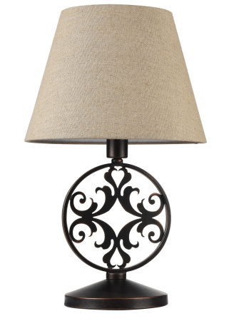 Настольная лампа 1*E27 40Вт Коричневый IP20 Rustika H899-22-R Maytoni