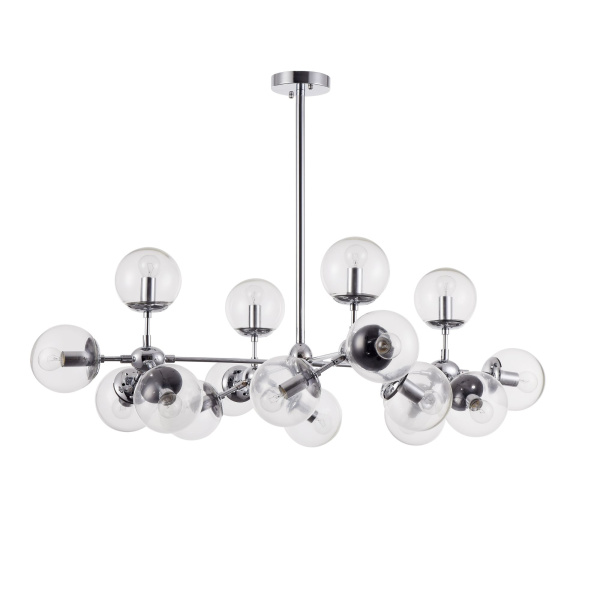 Подвесной светильник 16*E14 60Вт Хром IP20 Richard FR5596PL-16CH Freya