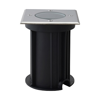 11-134 Светильник уличный, грунтовый 1хMAX 35Вт, 1хGU10, ~230В/50Гц, IP67, 110х110х138мм, хром, алюминий, лампа в комплект не входит APEYRON