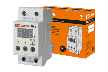 Реле напряжения 1ф РН 2 63А-220В (LED-дисплей) TDM