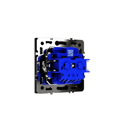 Розетка встраиваемая Voltum S70 с заземлением и защитными шторками, 16А, (черный матовый)