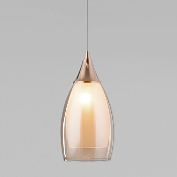 Подвесной светильник с плафоном 1*E14 15Вт золотой IP20 Cosmic (50085/1 золото) Eurosvet