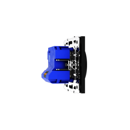 Светорегулятор встраиваемый Voltum S70 поворотно-нажимной 600 Вт, (черный матовый)