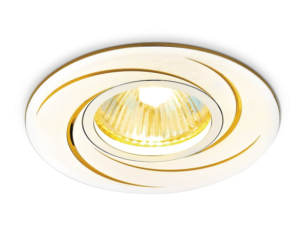 Встраиваемый потолочный точечный светильник A506 AL/G алюминий/золото MR16 Ambrella Light