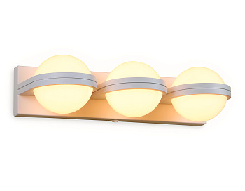 Настенный светодиодный светильник с выключателем FW557/3 SWH белый песок LED 3000K 15W 370*80*138 Ambrella Light