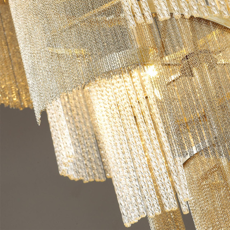 Люстра E14 11*40W 220V GRAZA серебристый/стекло/металл.цепочки ODEON LIGHT