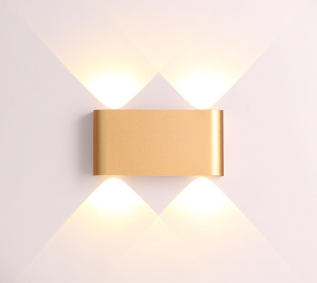 Настенный св-к LED 3000K 4W 220V MAGNUM золотистый/металл ODEON LIGHT