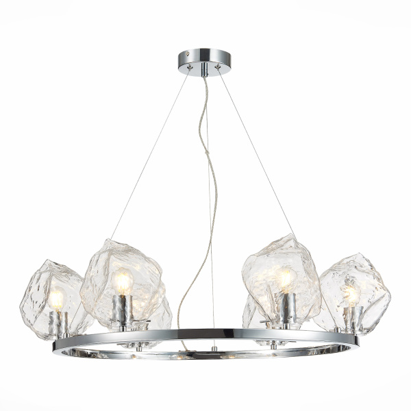 Люстра подвесная Хром/Прозрачный E14 6*40Вт SL1175.103.06 ST LUCE