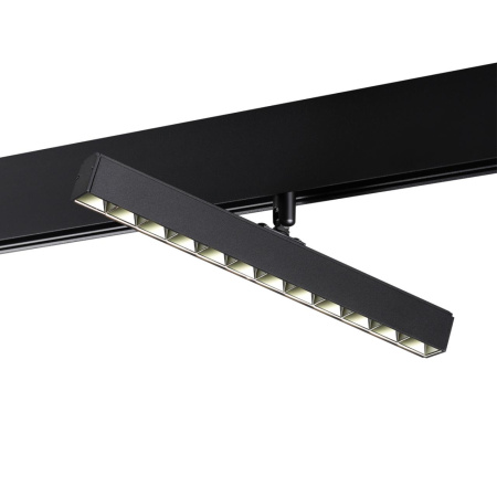 Трековый св-к для низков.шинопровода IP20 LED 4000K 12W 48V FLUM черный D NOVOTECH