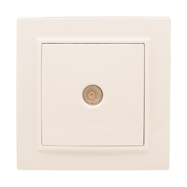 Минск Розетка TV 1-мест, СП бежевый 75Ом 5-862МГц EKF