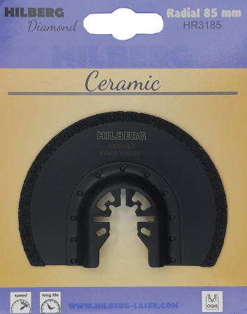 Полотно алмазное отрезное по керамике Radial El-P 85 mm HR3185 Hilberg