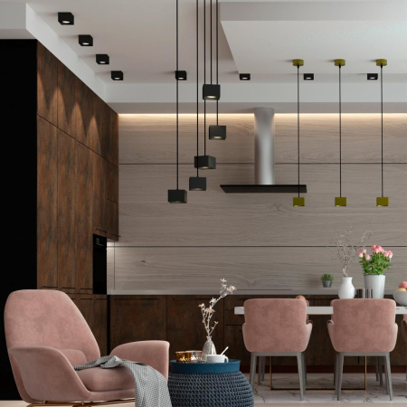 Св-к накл.св/д IP20 LED 4000К 12W 220V PATERA черный B NOVOTECH