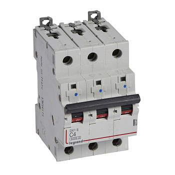 Выключатель автоматический ВА МОД 3П 4А С 6кА DX3 Legrand