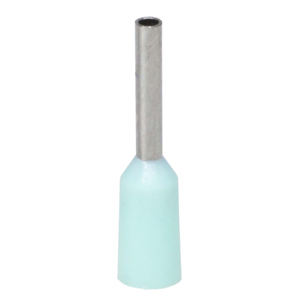 Наконечник-гильза с изол. фланцем для жилы сечением 0,34кв.мм, длина контактной части 6мм, бирюзовый DKC