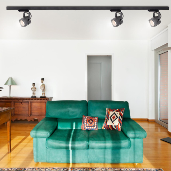 Св-к трековый однофазный IP20 GU10 50W 220V PIPE черный E NOVOTECH