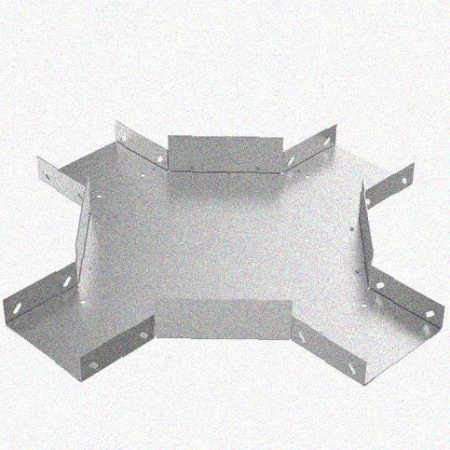 Лоток крестообразный замковый перфорированный КМЗ 50х50 УТ1,5, оцинкованный лист, S1,0