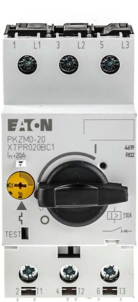 Выключатель автоматический защиты двигателя 20А, PKZM0-20