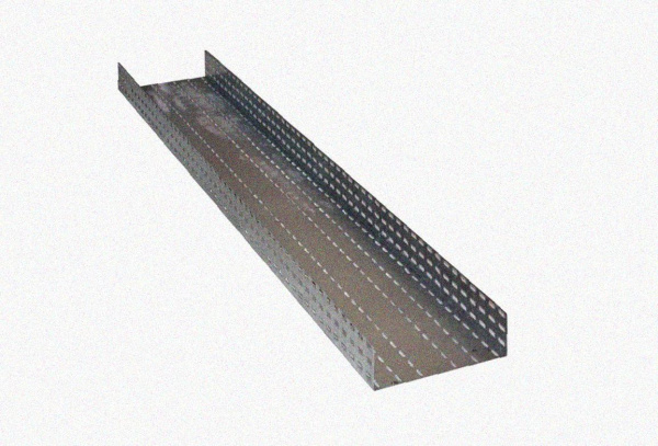 Лоток перфорированный ЛМ 500х50х2000 УТ1,5 с крышкой КЛ500,оцинкованный лист S1,5