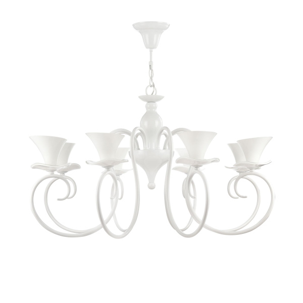 Люстра 8*E14 40Вт Белый IP20 Fabre FR2001-PL-08-W Freya