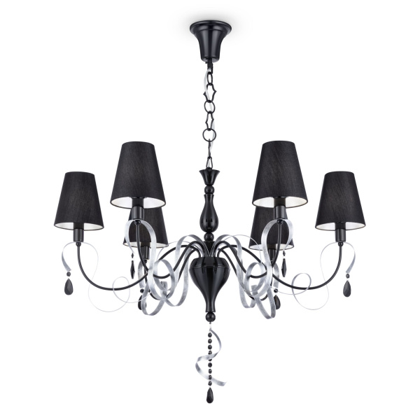 Люстра 6*E14 40Вт Черный и Хром IP20 Intreccio ARM010-06-R Maytoni