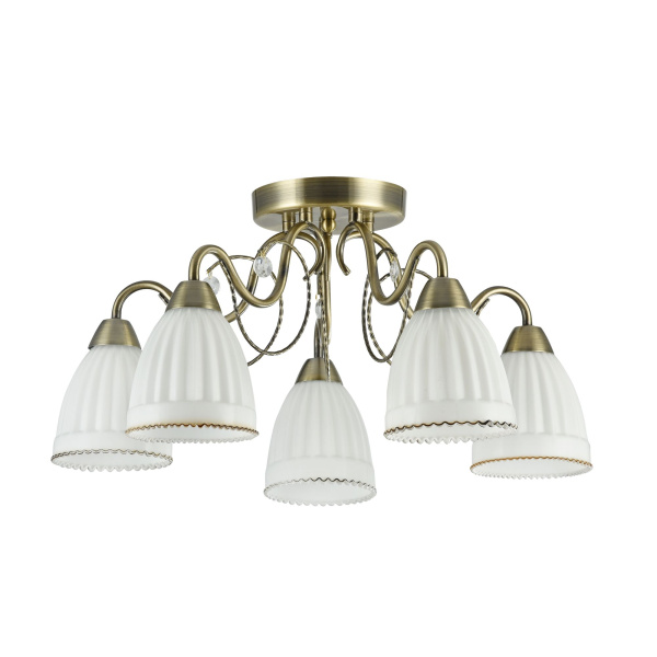 Потолочный светильник 5*E14 40Вт Бронза IP20 Letizia FR2757-PL-05-BZ Freya