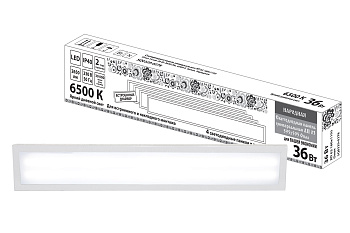 Светодиодная панель универсальная ЛП 03 180х1195 Опал 19 мм 36 Вт 2650 Лм, 6500 К, белая, Народная T