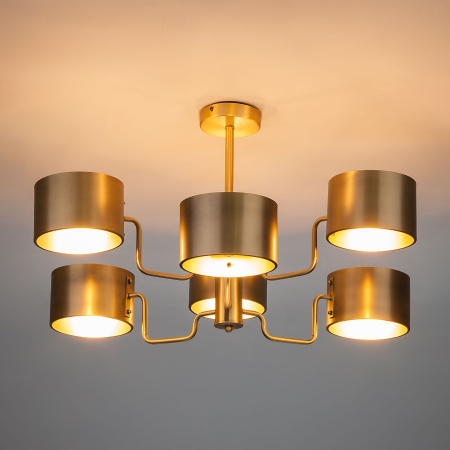 Люстра в стиле лофт 6*E14 60Вт античная бронза IP20 Pallada (293/6 античная бронза) Bogate's